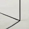 OVIEDO krémszínű rövid szálú szőnyeg Ø 120 cm