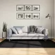 OVIEDO fekete rövid szálú szőnyeg 140 x 200 cm