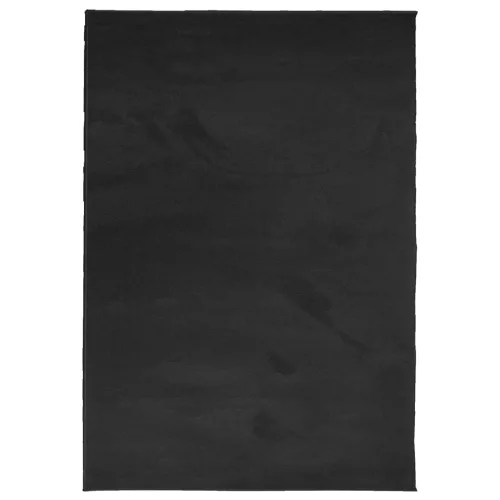 OVIEDO fekete rövid szálú szőnyeg 140 x 200 cm
