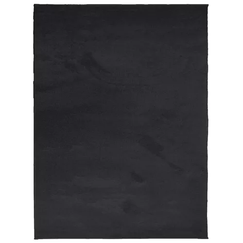 OVIEDO fekete rövid szálú szőnyeg 240 x 340 cm