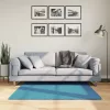 OVIEDO türkiz rövid szálú szőnyeg 120 x 120 cm