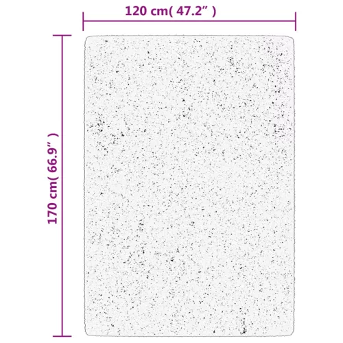 ISTAN antracitszürke hosszú szálú fényes szőnyeg 120 x 170 cm