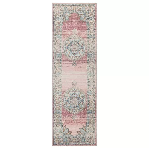 ARBIZU többszínű vintage stílusú bel-/kültéri szőnyeg 80x250 cm