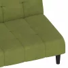 Kétszemélyes világoszöld bársony kanapéágy