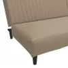 Kétszemélyes kávészínű műbőr dívány