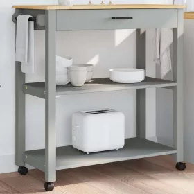 MONZA tömör fenyőfa konyhai kocsi 84 x 40 x 88,5 cm