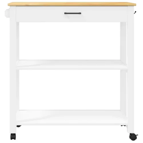 MONZA tömör fenyőfa konyhai kocsi 84 x 40 x 88,5 cm