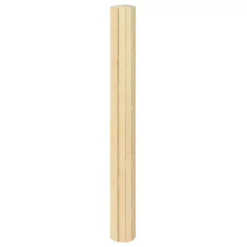 Négyszögletű világos természetes bambusz szőnyeg 60 x 100 cm
