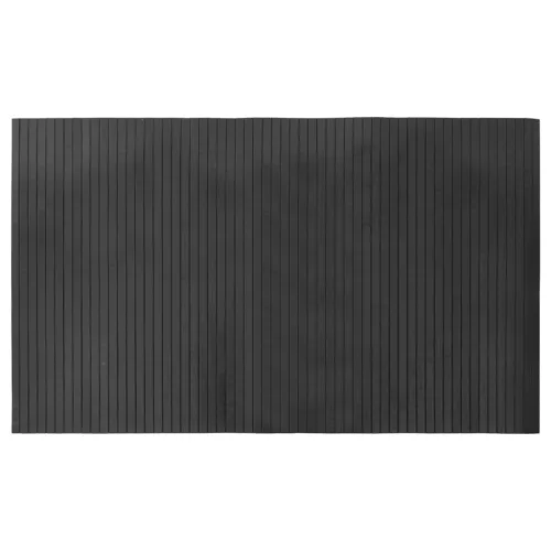 Négyszögletű szürke bambusz szőnyeg 60 x 100 cm
