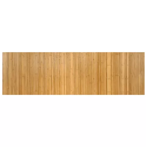 Négyszögletű természetes bambusz szőnyeg 60 x 200 cm