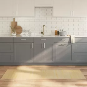   Négyszögletű világos természetes bambusz szőnyeg 60 x 200 cm