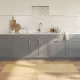 Négyszögletű világos természetes bambusz szőnyeg 60 x 200 cm