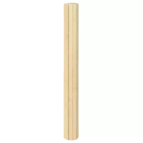 Négyszögletű világos természetes bambusz szőnyeg 60 x 200 cm