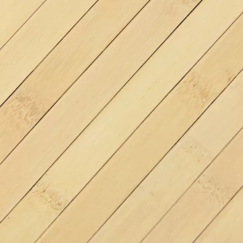 Négyszögletű világos természetes bambusz szőnyeg 60 x 200 cm