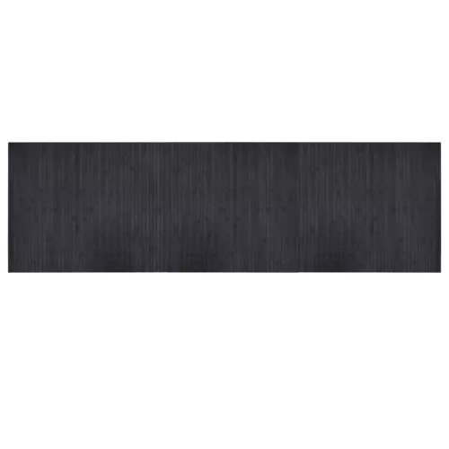 Négyszögletű szürke bambusz szőnyeg 60 x 200 cm