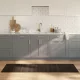 Négyszögletű sötétbarna bambusz szőnyeg 60 x 200 cm