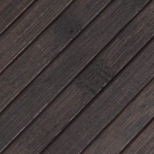 Négyszögletű sötétbarna bambusz szőnyeg 60 x 200 cm