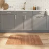 Négyszögletű természetes bambusz szőnyeg 70 x 200 cm
