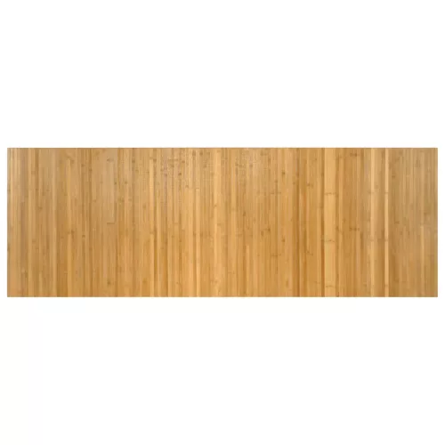 Négyszögletű természetes bambusz szőnyeg 70 x 200 cm