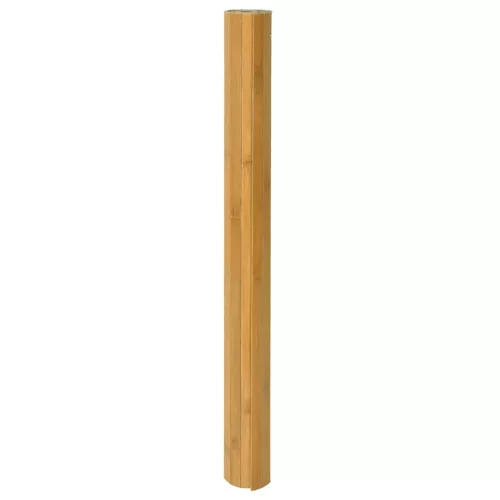 Négyszögletű természetes bambusz szőnyeg 70 x 200 cm