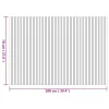 Négyszögletű természetes bambusz szőnyeg 70 x 200 cm