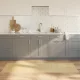 Négyszögletű világos természetes bambusz szőnyeg 70 x 200 cm