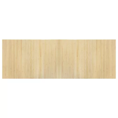 Négyszögletű világos természetes bambusz szőnyeg 70 x 200 cm