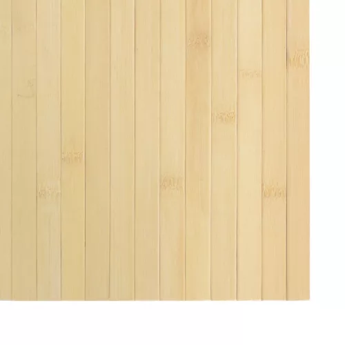 Négyszögletű világos természetes bambusz szőnyeg 70 x 200 cm