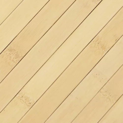 Négyszögletű világos természetes bambusz szőnyeg 70 x 200 cm