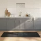 Négyszögletű szürke bambusz szőnyeg 70 x 200 cm