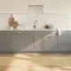 Négyszögletű világos természetes bambusz szőnyeg 70 x 300 cm