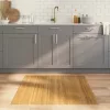 Négyszögletű természetes bambusz szőnyeg 100 x 100 cm