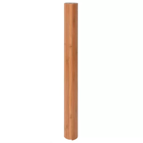 Négyszögletű természetes bambusz szőnyeg 100 x 100 cm