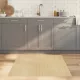 Négyszögletű világos természetes bambusz szőnyeg 100 x 100 cm