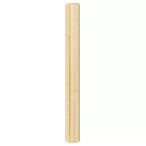 Négyszögletű világos természetes bambusz szőnyeg 100 x 100 cm