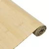 Négyszögletű világos természetes bambusz szőnyeg 100 x 100 cm