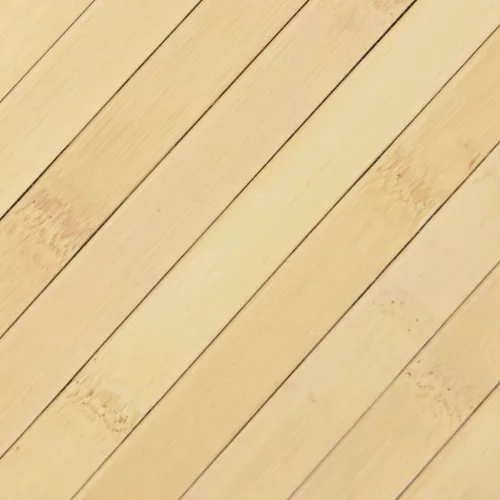 Négyszögletű világos természetes bambusz szőnyeg 100 x 100 cm