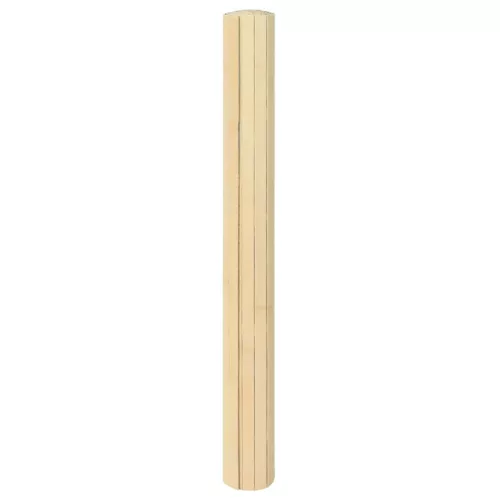 Négyszögletű világos természetes bambusz szőnyeg 100 x 200 cm