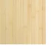 Négyszögletű világos természetes bambusz szőnyeg 100 x 200 cm