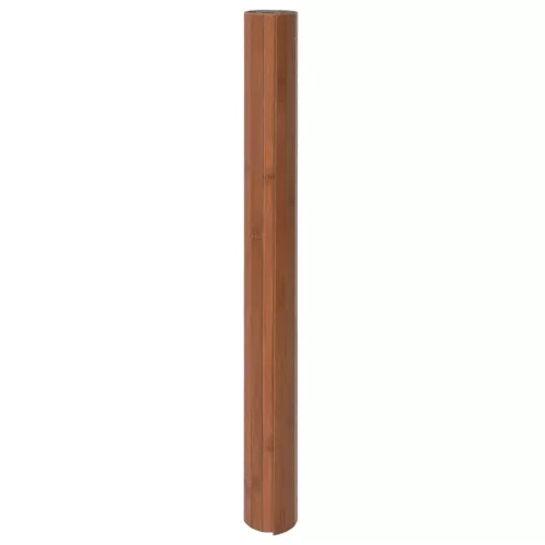 Négyszögletű barna bambusz szőnyeg 100 x 300 cm