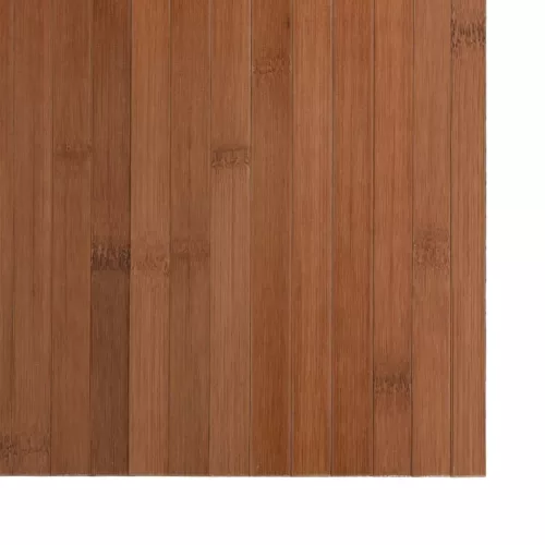 Négyszögletű barna bambusz szőnyeg 100 x 300 cm
