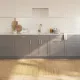 Négyszögletű világos természetes bambusz szőnyeg 100 x 300 cm