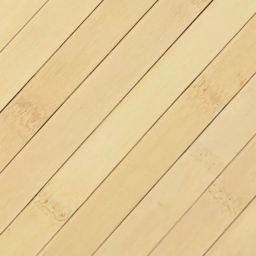 Négyszögletű világos természetes bambusz szőnyeg 100 x 300 cm
