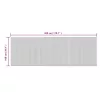Négyszögletű világos természetes bambusz szőnyeg 100 x 300 cm