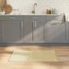 Négyszögletű világos természetes bambusz szőnyeg 60 x 100 cm