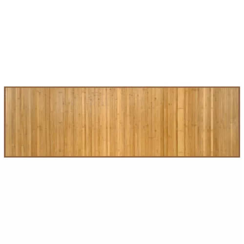 Négyszögletű természetes bambusz szőnyeg 60 x 200 cm