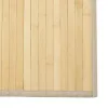 Négyszögletű világos természetes bambusz szőnyeg 60 x 200 cm