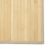 Négyszögletű világos természetes bambusz szőnyeg 70 x 200 cm