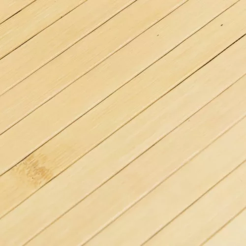 Négyszögletű világos természetes bambusz szőnyeg 70 x 200 cm