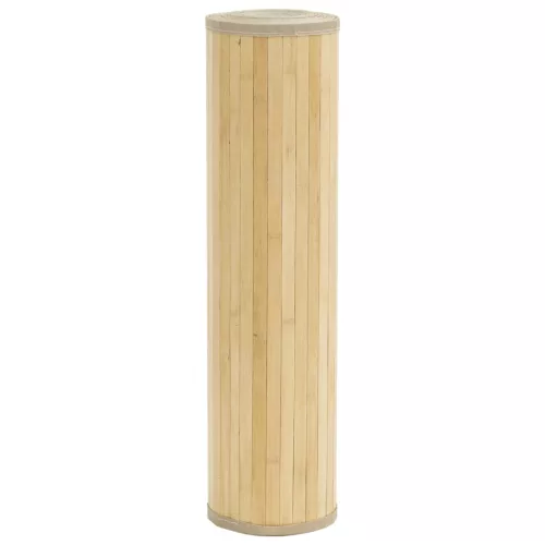 Négyszögletű világos természetes bambusz szőnyeg 70 x 300 cm